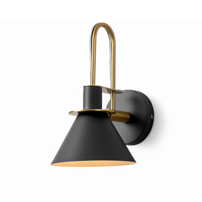 Wall Sconce Cone Shade Hardwired Light Fixture 07