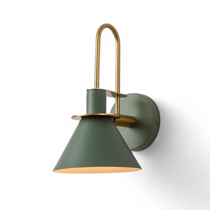 Wall Sconce Cone Shade Hardwired Light Fixture 11