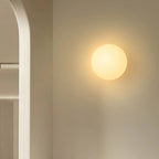 Wall Sconce Glass Globe Metal LED Compatible 2