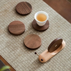 Walnut Coasters - Elegant Design & Eco-Friendly Durability 1