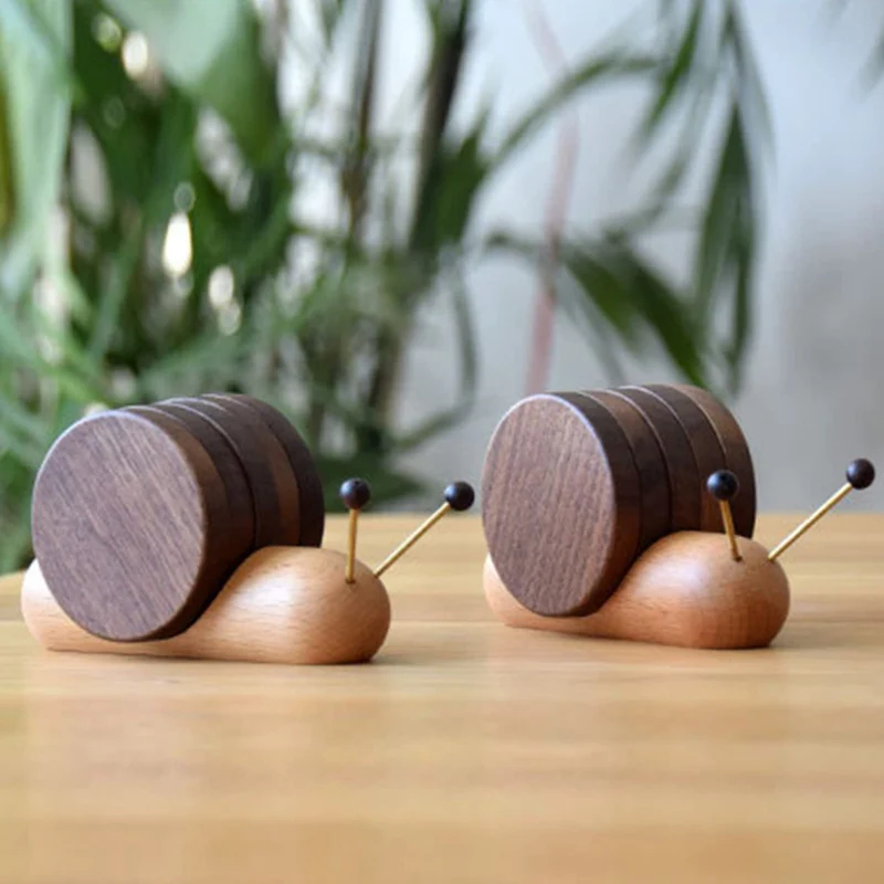 Walnut Coasters - Elegant Design & Eco-Friendly Durability 3