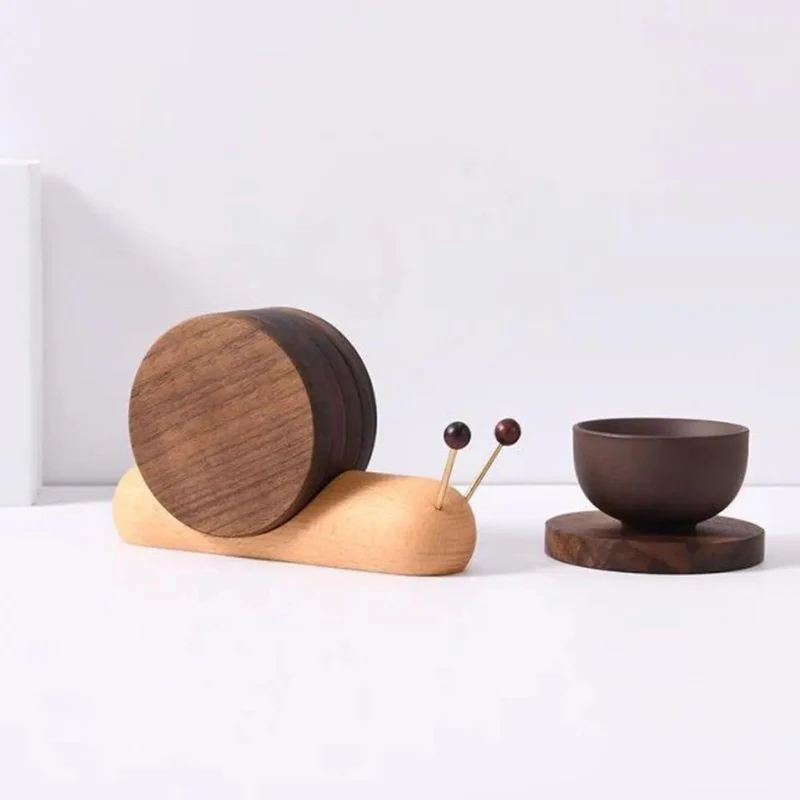 Walnut Coasters - Elegant Design & Eco-Friendly Durability 5