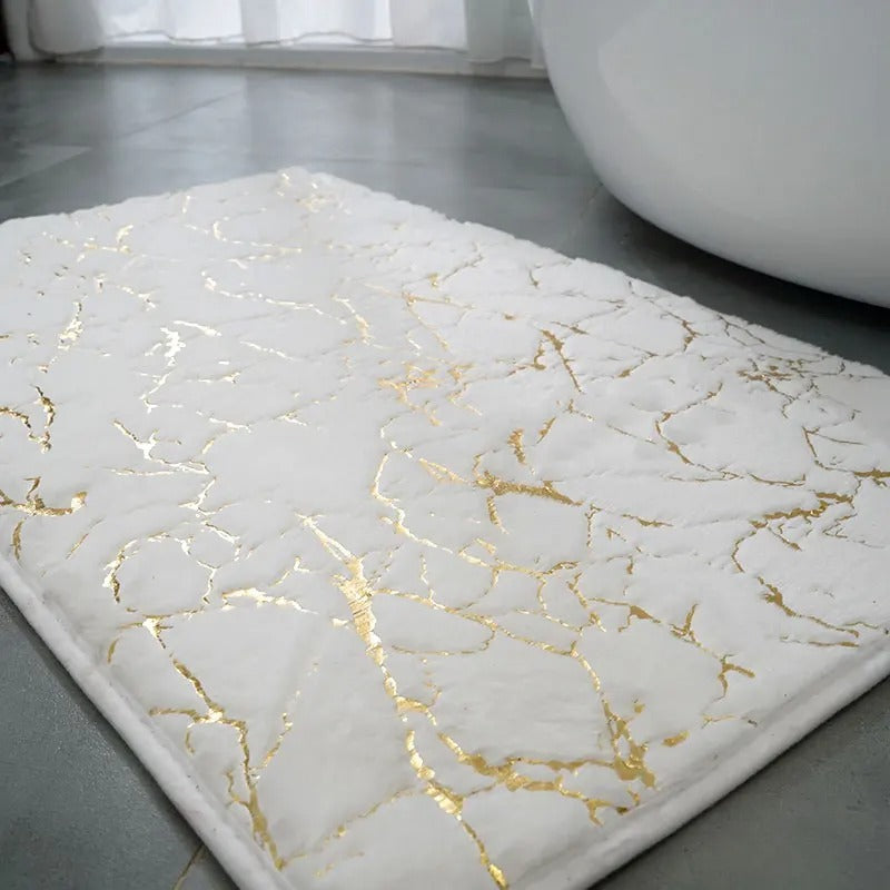 Washable Non-Slip Bath Mat – Soft Faux Material for Bathroom, Living Room, and Bedroom – Machine Washable, Modern Design 2