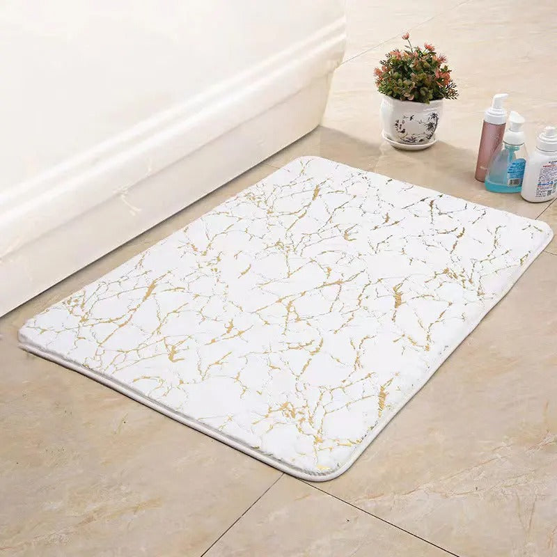 Washable Non-Slip Bath Mat – Soft Faux Material for Bathroom, Living Room, and Bedroom – Machine Washable, Modern Design 4