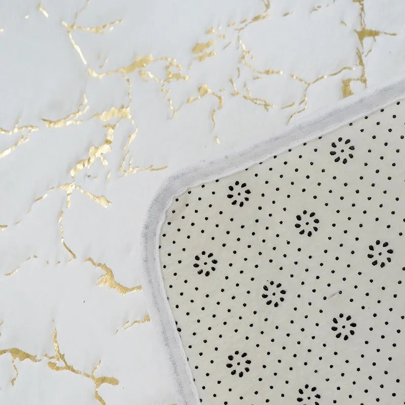 Washable Non-Slip Bath Mat – Soft Faux Material for Bathroom, Living Room, and Bedroom – Machine Washable, Modern Design 5