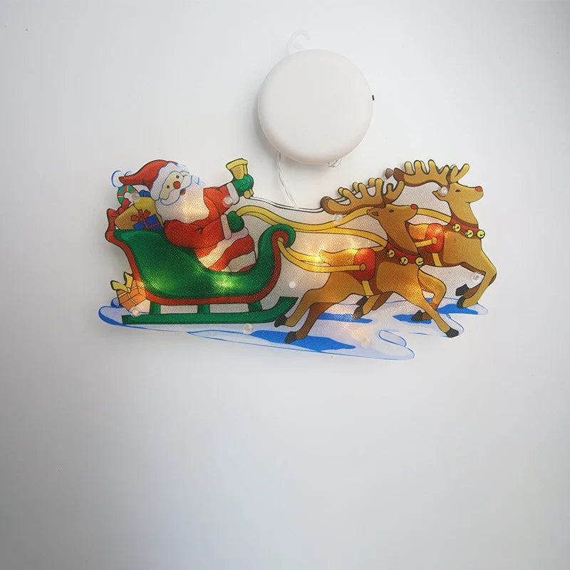 Waterproof Battery-Powered PVC LED Wall Sconce Lamp – Decorative Christmas Wall Lights for Entertainment Rooms 13