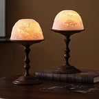 WhisperDome Candle Holder - Elegant Porcelain Dome & Walnut Base 1
