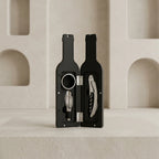 Wine Bottle Accessory Set Corkscrew Pourer Stopper Foil Cutter 1