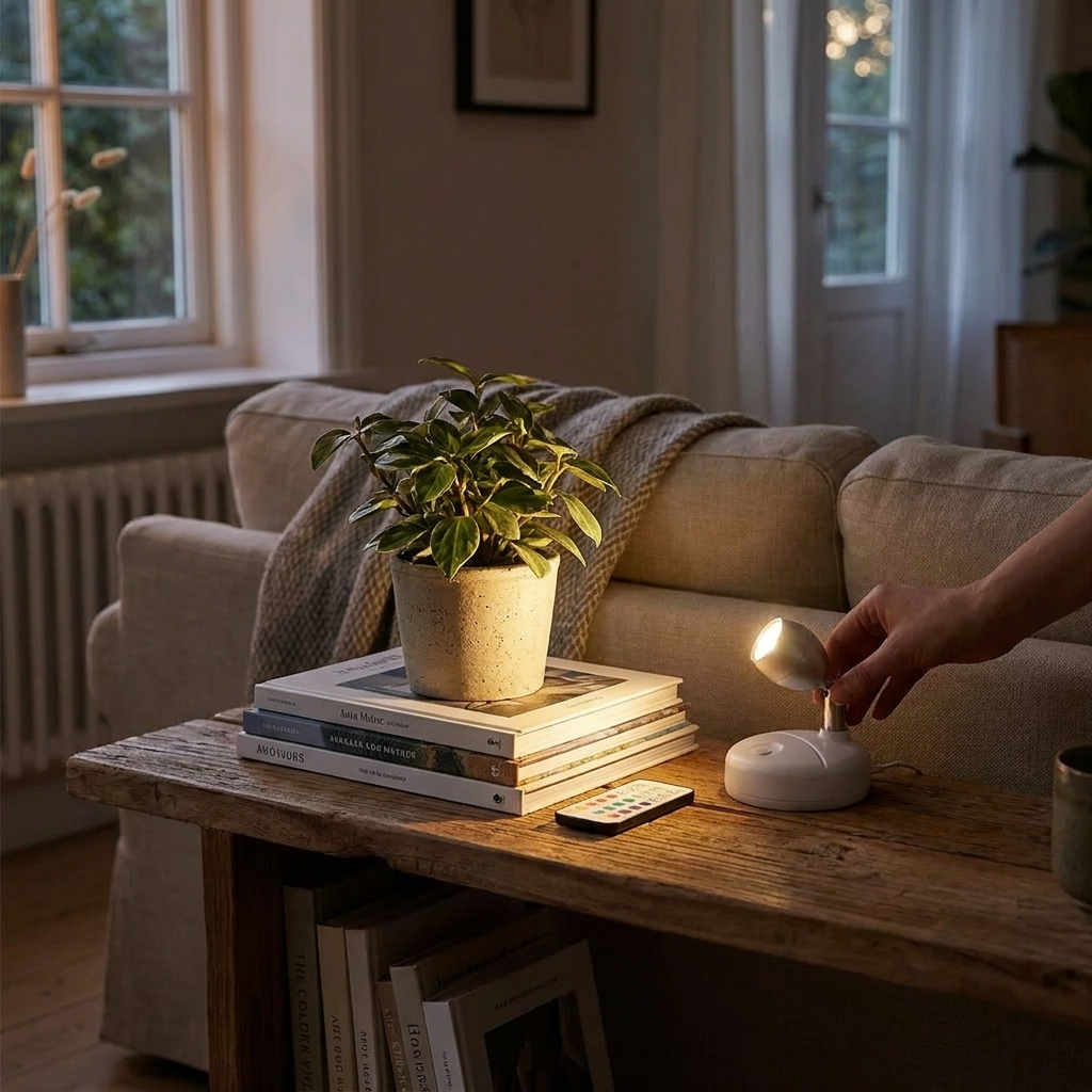 Wireless RGB Mood Spotlight - Adjustable Brightness for Indoor Plants 1