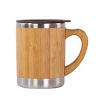 Women's Insulated Coffee Mug - Eco-Friendly Bamboo & Stainless Steel 0