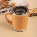 Women's Insulated Coffee Mug - Eco-Friendly Bamboo & Stainless Steel 2
