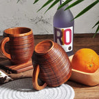 Wood Mug - Hand-Carved Wooden Coffee Mug with Ergonomic Design 1