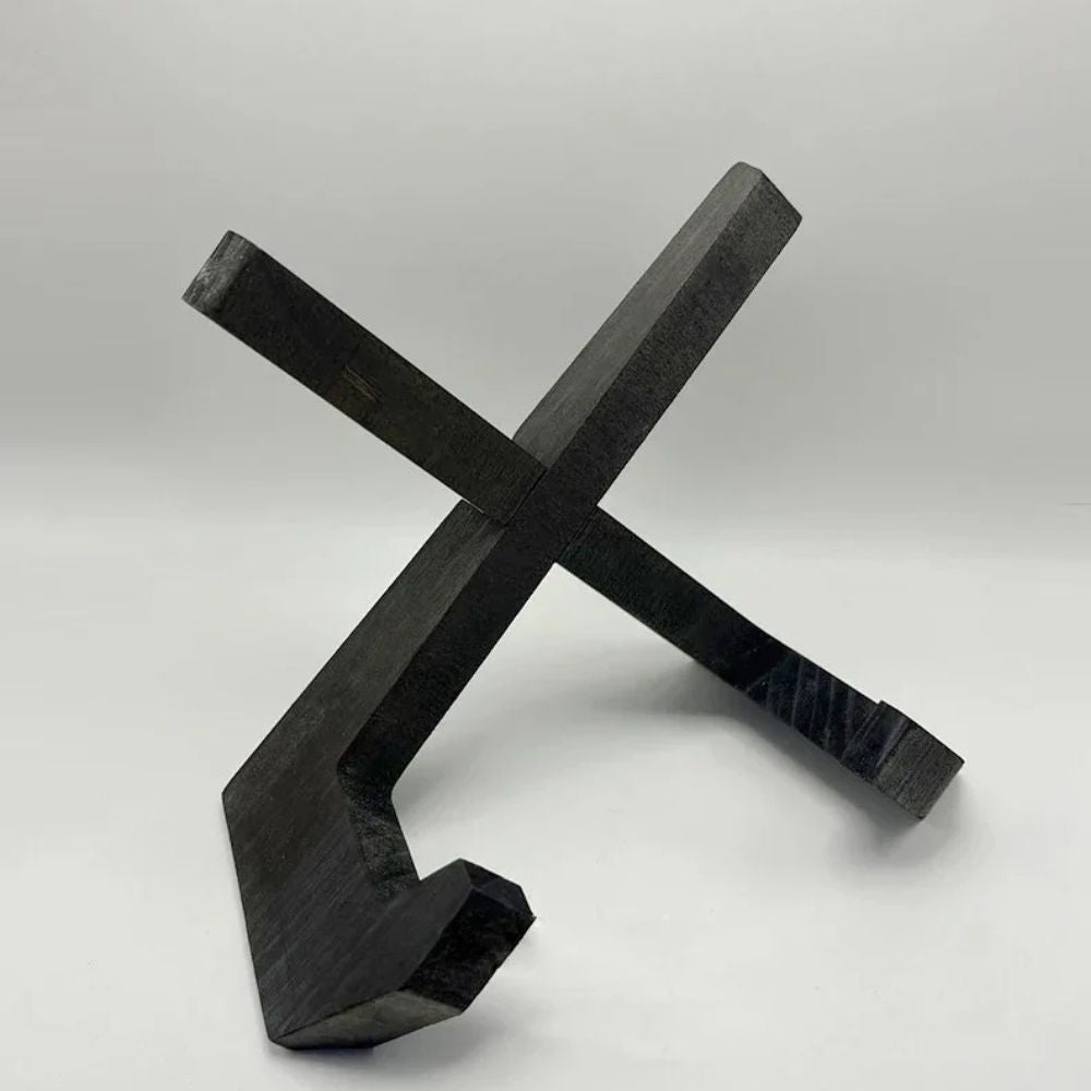 Wooden Book Stand - Durable X-Frame Design for Desk Use 4
