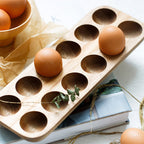 Wooden Egg Container for Fridge - Eco-Friendly Storage Solution 1