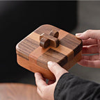 Wooden Jewelry Box - Elegant Black Walnut Jewelry Organizer for Rings 4