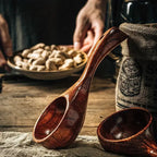 Wooden Kitchen Scoop - Durable Phoebe Wood & Ergonomic Handle 2