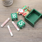  Christmas Countdown Calendar, Santa Claus Theme, Tabletop Display, Movable Date Blocks 6