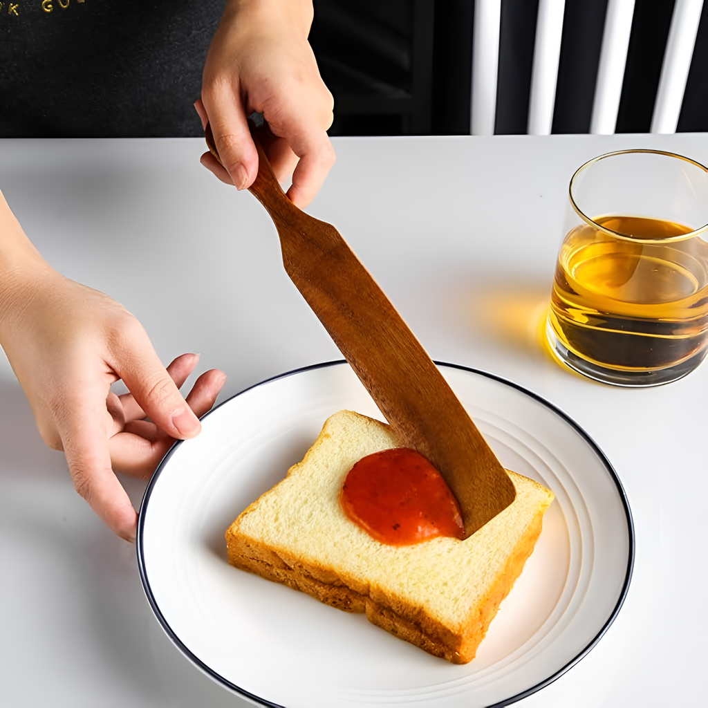 Wooden Spatula Set - Durable Cooking Utensils with Ergonomic Design 3