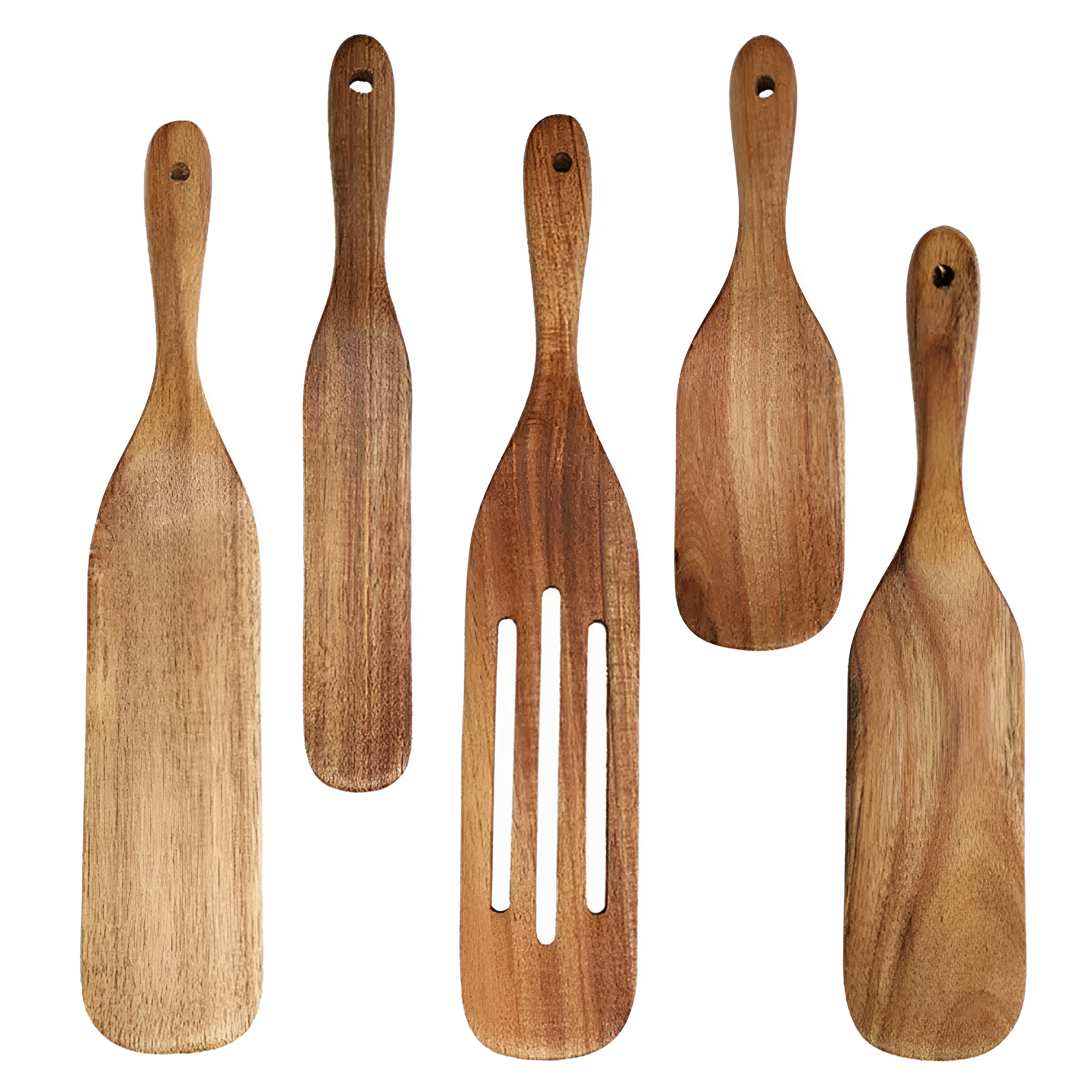 Wooden Spatula Set - Durable Cooking Utensils with Ergonomic Design 5