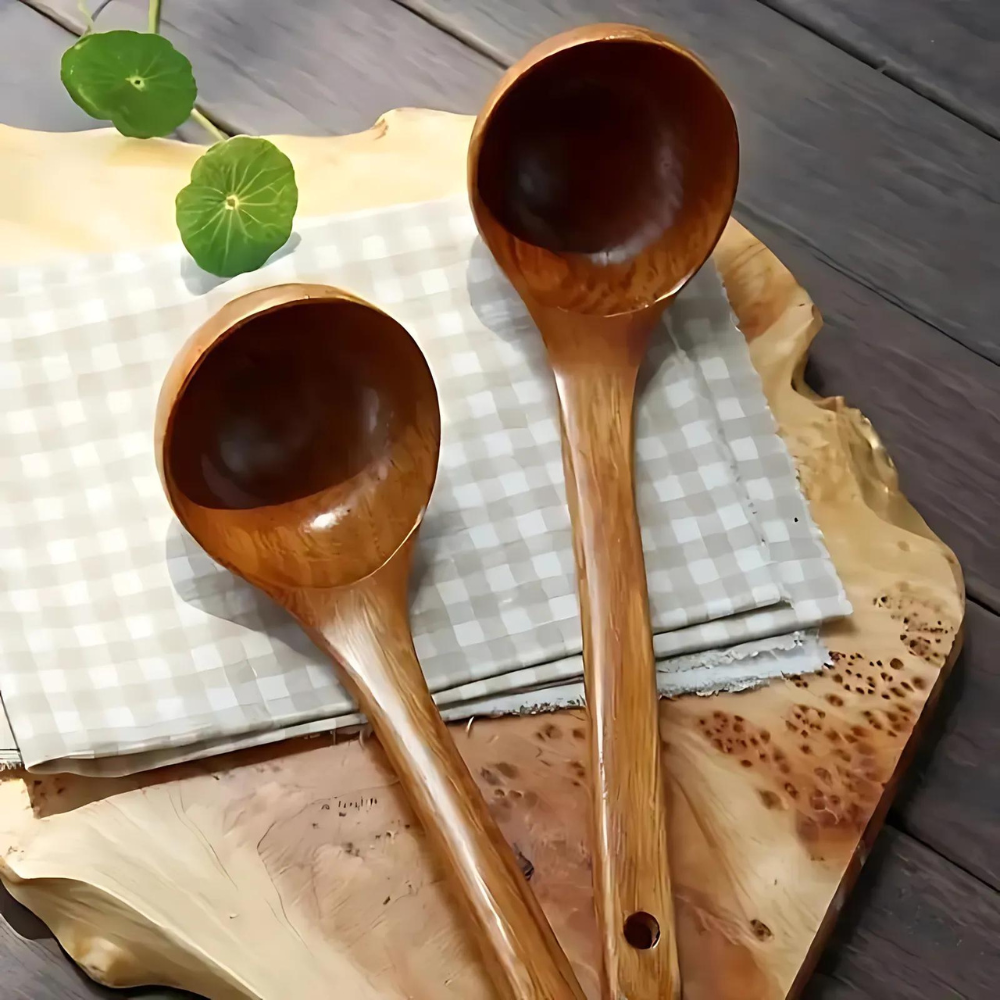 Wooden Spoons for Cooking - Eco-Friendly Kitchen Spoon for All Cookware 1