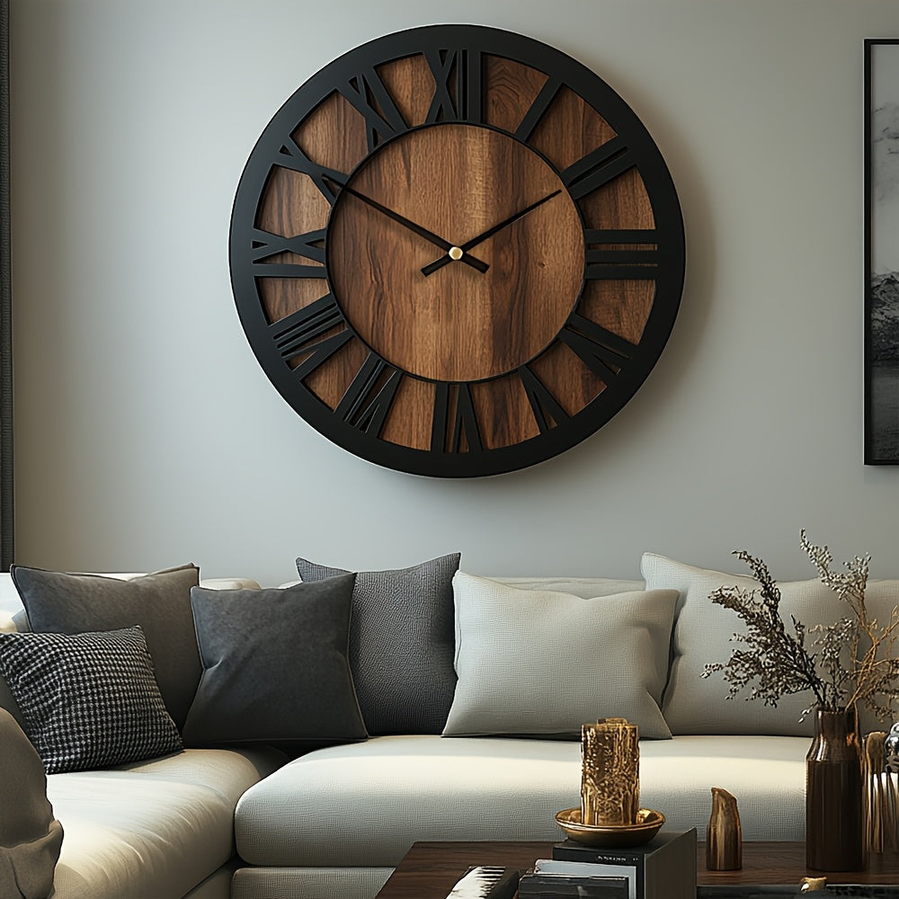 Wooden Wall Clock - Modern Open Dial Decor for Any Room 1