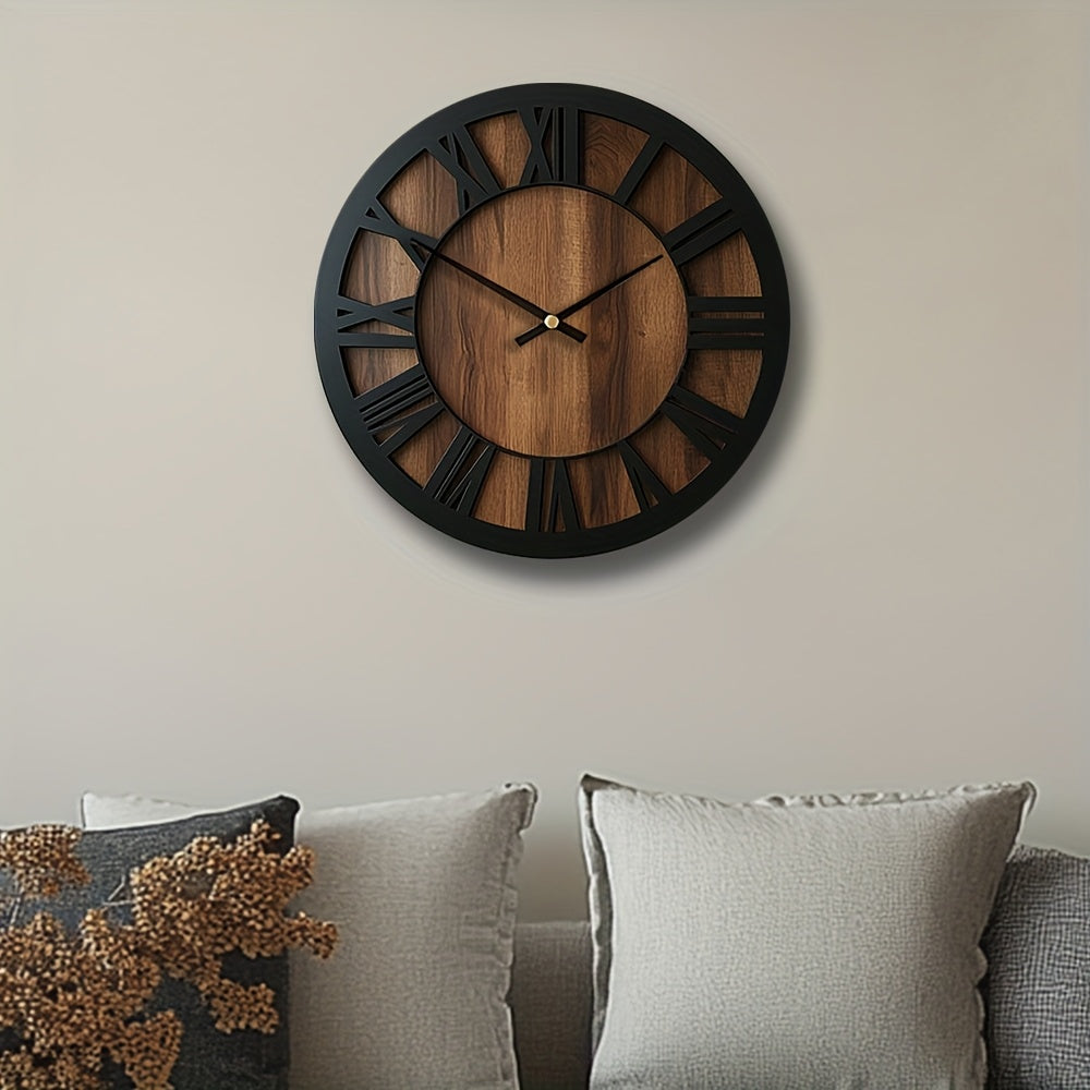 Wooden Wall Clock - Modern Open Dial Decor for Any Room 2