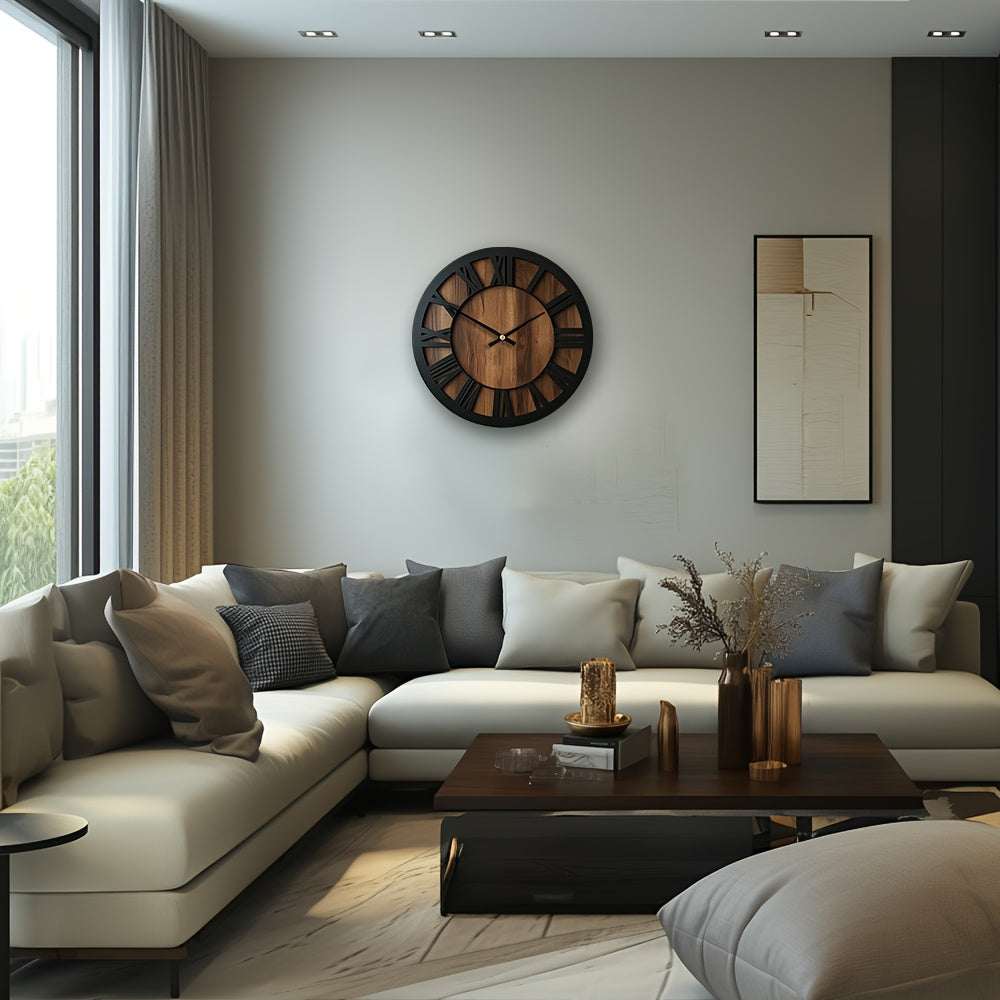 Wooden Wall Clock - Modern Open Dial Decor for Any Room 7