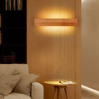 Woodland Glow Wall Sconce - Natural Wood Design with Warm LED Lighting 0
