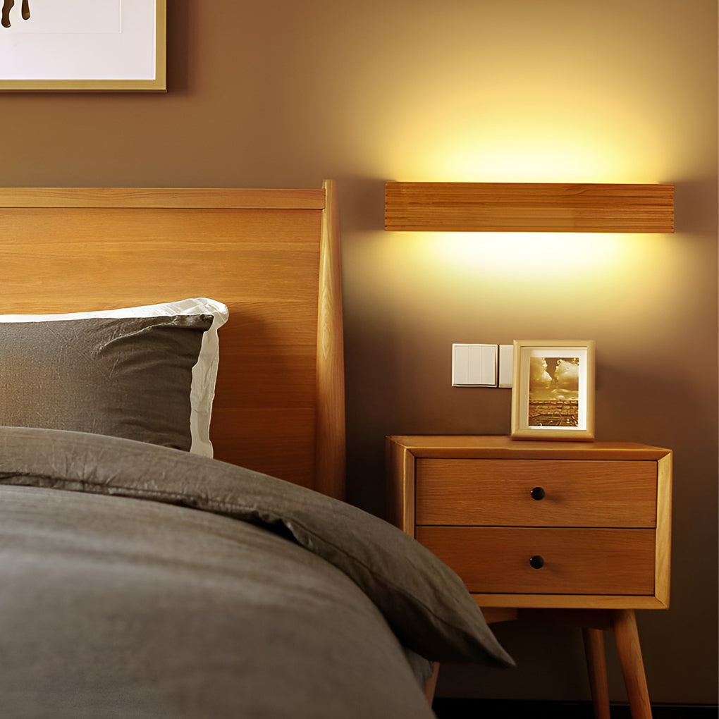 Woodland Glow Wall Sconce - Natural Wood Design with Warm LED Lighting 1