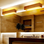 Woodland Glow Wall Sconce - Natural Wood Design with Warm LED Lighting 4