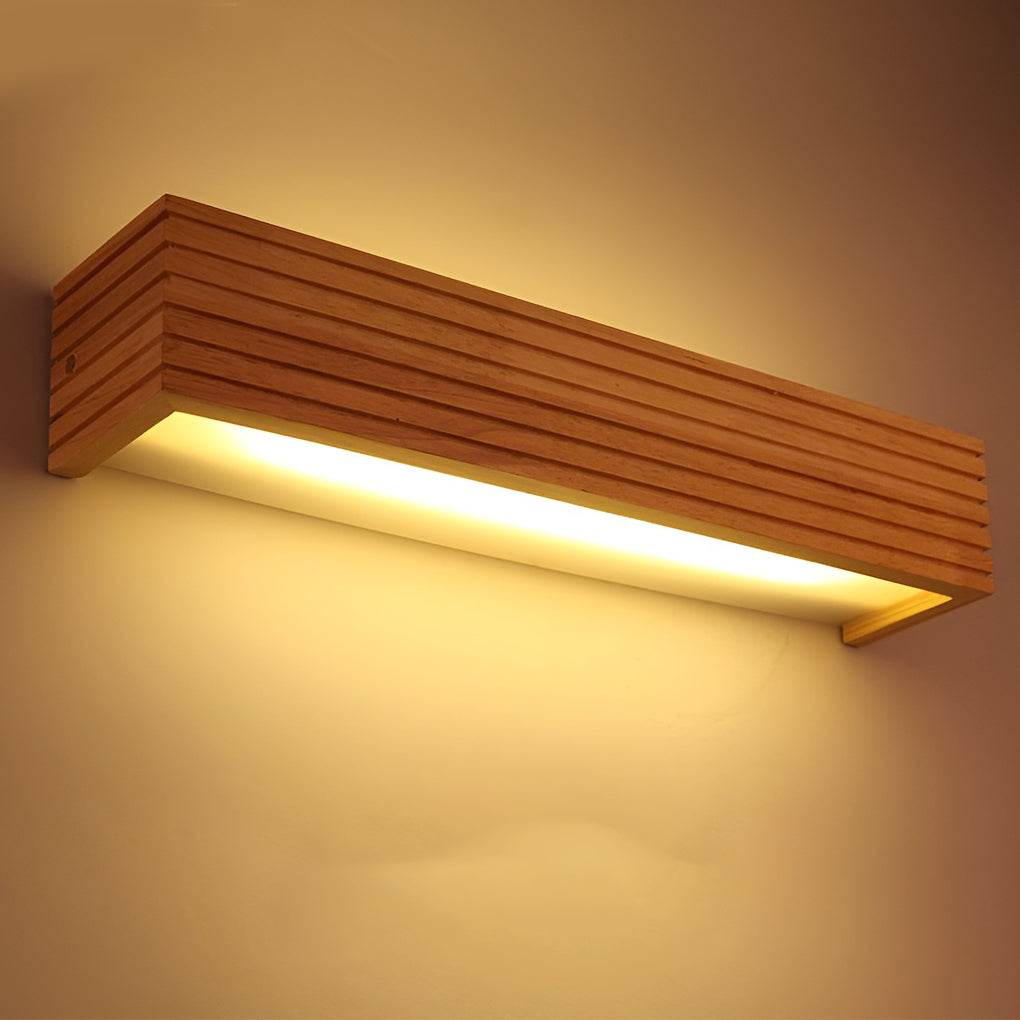 Woodland Glow Wall Sconce - Natural Wood Design with Warm LED Lighting 5