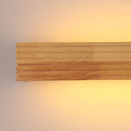 Woodland Glow Wall Sconce - Natural Wood Design with Warm LED Lighting 8