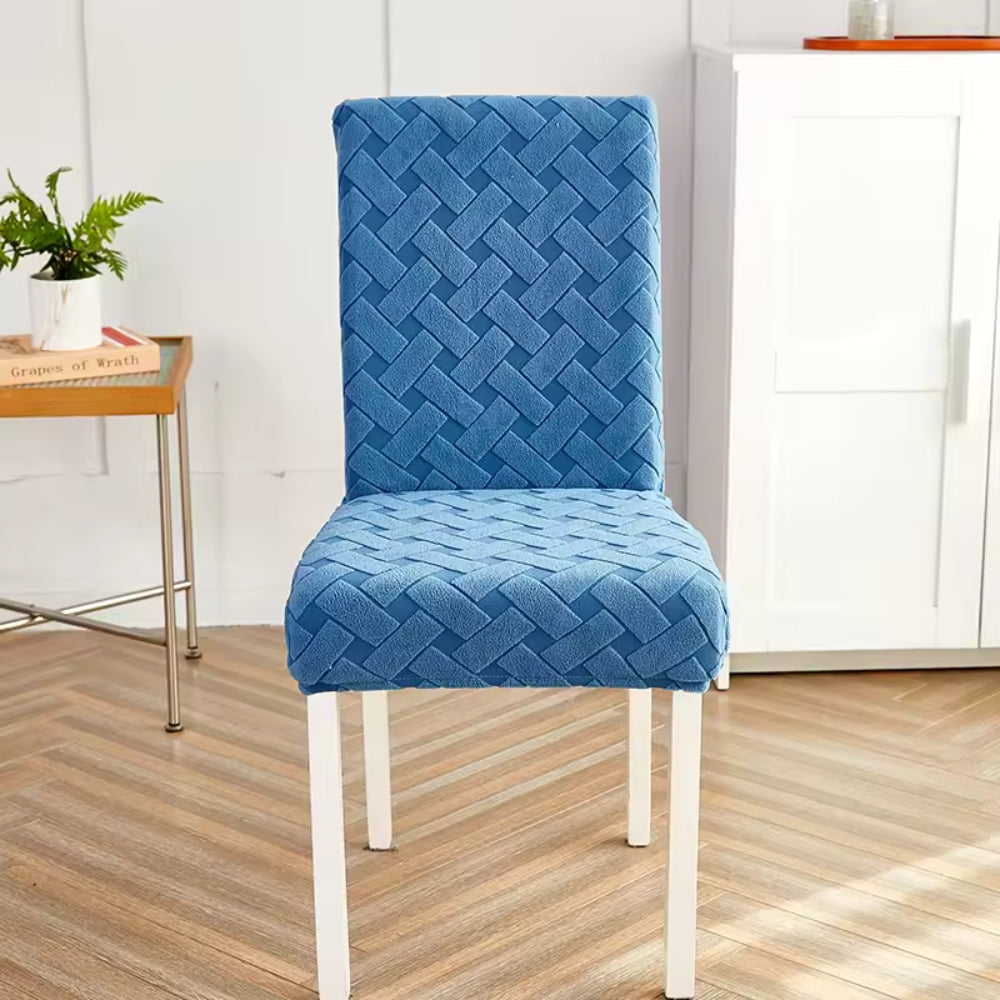 Woven Guard Dining Chair Covers - Stretchable Jacquard for Protection 5