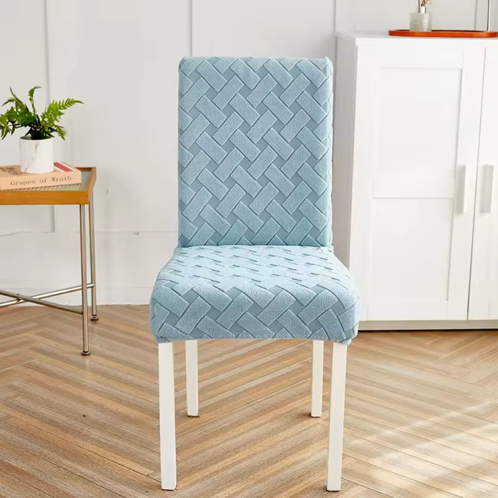 Woven Guard Dining Chair Covers - Stretchable Jacquard for Protection 6