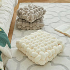 Knot Pillow Velvety Fabric PP Cotton Filled Decorative Cushion 6