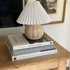 Woven Rattan Table Lamp - Stylish Bedside & Living Room Accent Light 1
