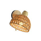 Woven Wall Sconce - Natural Rattan Design for Cozy Ambient Lighting 4