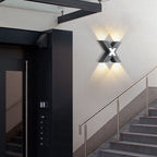 X-Shape LED Outdoor Wall Light - Stylish, Weatherproof, Energy Efficient 3