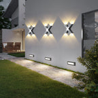 X-Shape LED Outdoor Wall Light - Stylish, Weatherproof, Energy Efficient 8