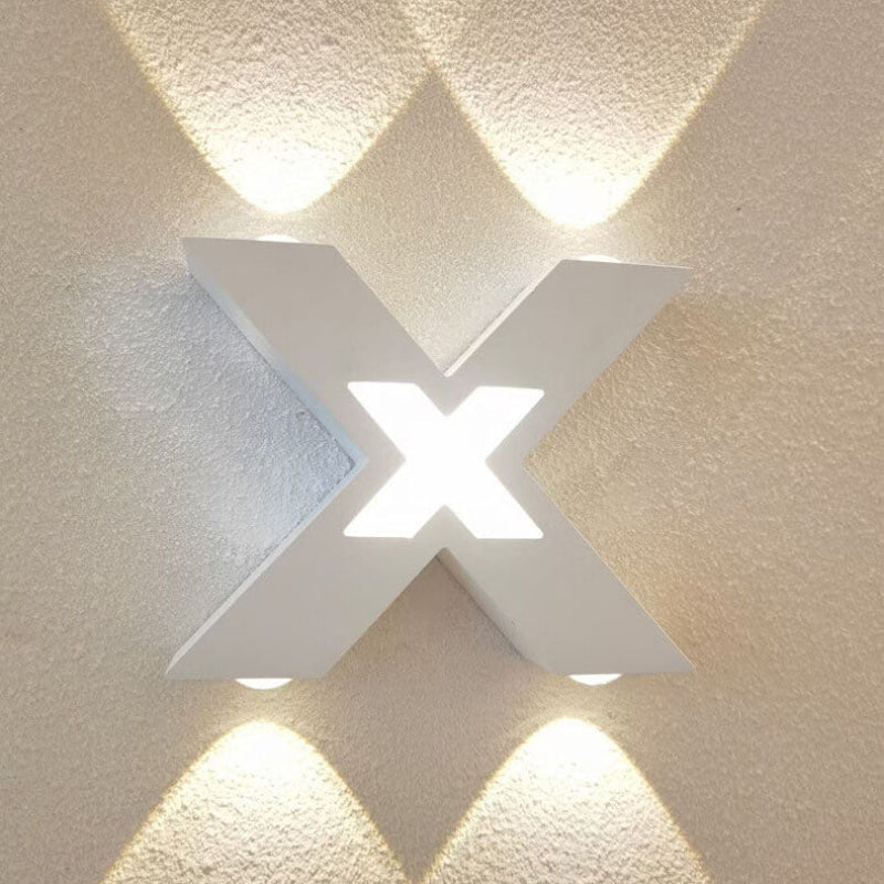 X-Shape LED Outdoor Wall Light - Stylish, Weatherproof, Energy Efficient 9