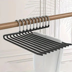 Z-Shaped Metal Pants Hangers - Non-Slip, Space-Saving 10-Pack 0