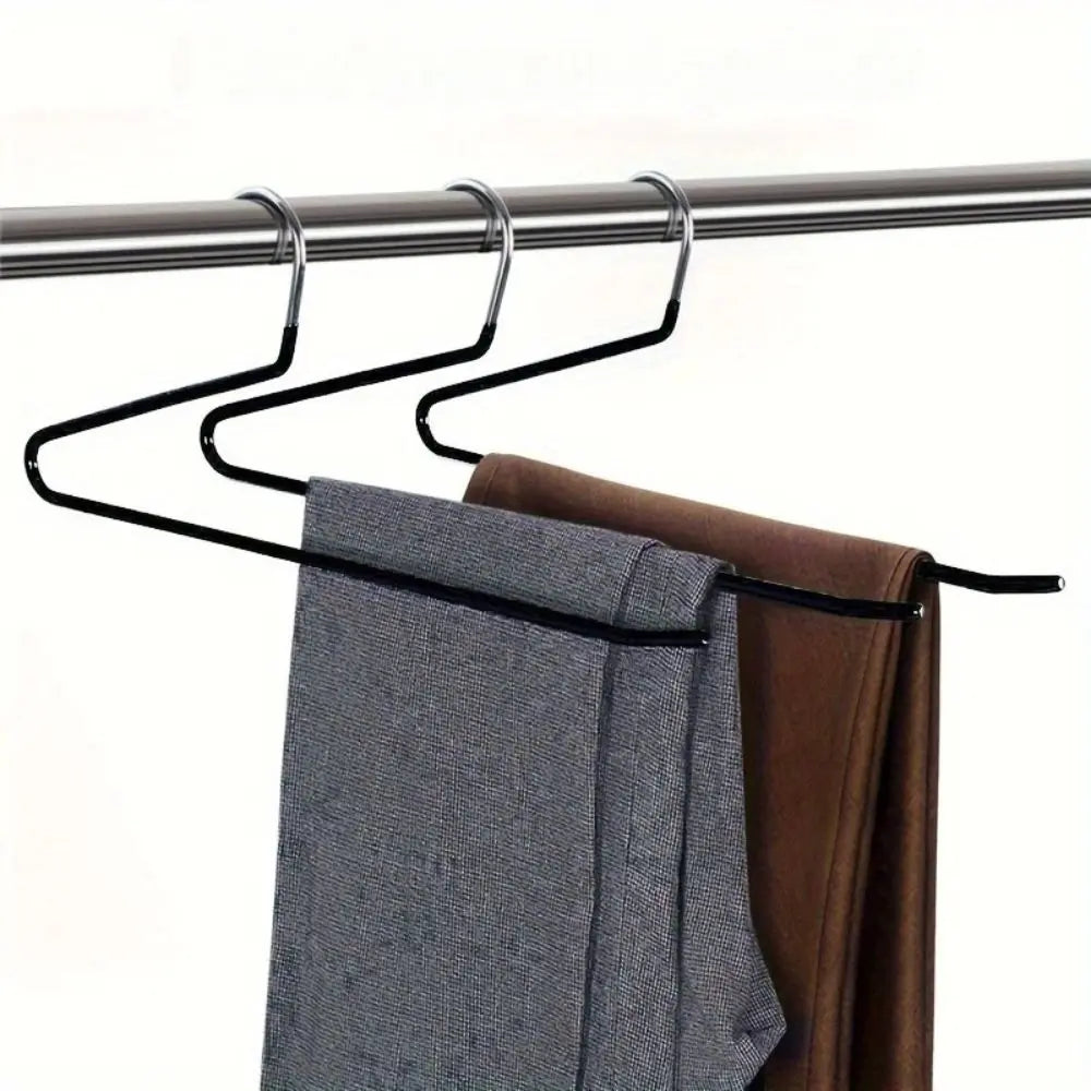 Z-Shaped Metal Pants Hangers - Non-Slip, Space-Saving 10-Pack 5
