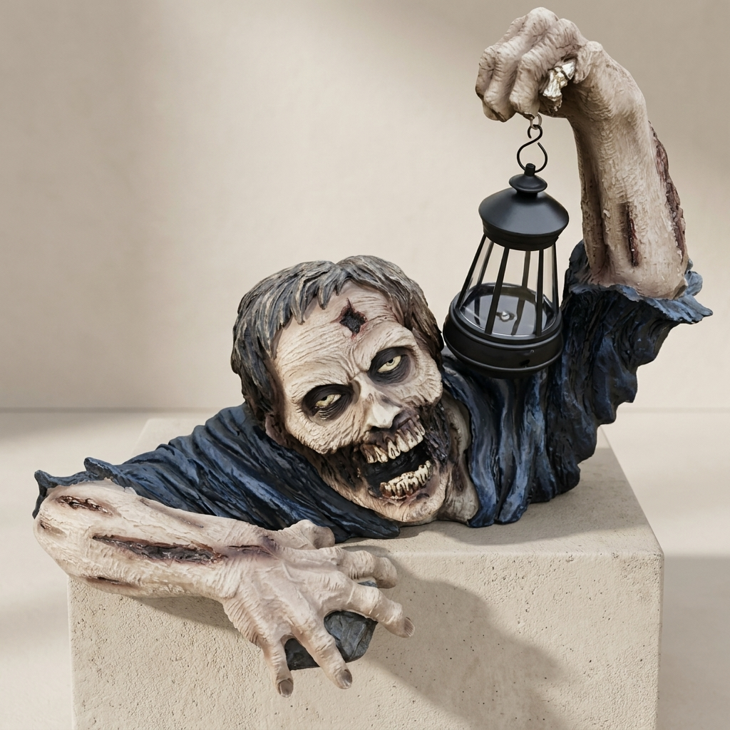 Zombie Garden Statue Resin Outdoor Halloween Display