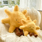 Sun and Moon Plush Pillow Ð Soft Velvet Cushion for Bedroom & Nursery DŽcor 1