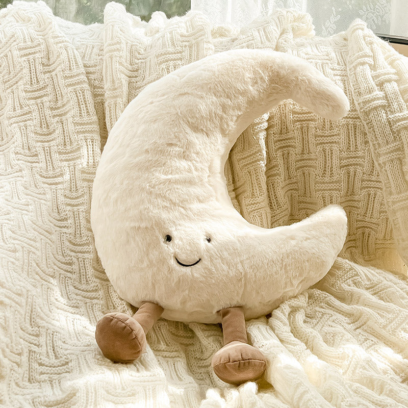 Sun and Moon Plush Pillow Ð Soft Velvet Cushion for Bedroom & Nursery DŽcor 5