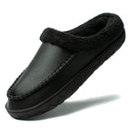 Men's Winter Slippers Soft Plush Lining Flock Upper Rubber Outsole 3