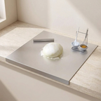 Stainless Steel Cutting Board, Raised Edge, 2 Size Options, Dishwasher Safe 2