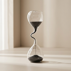 Hourglass Glass Twisted Curve Design Decorative Timer