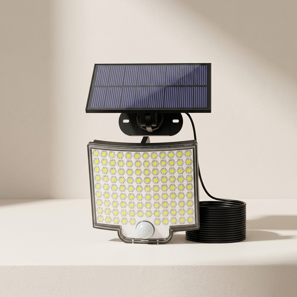 Outdoor Solar Wall Light 106 LED ABS Motion Sensor IP65