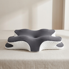 Memory Foam Pillow Adjustable Height Contoured Design Polyester Cover 2